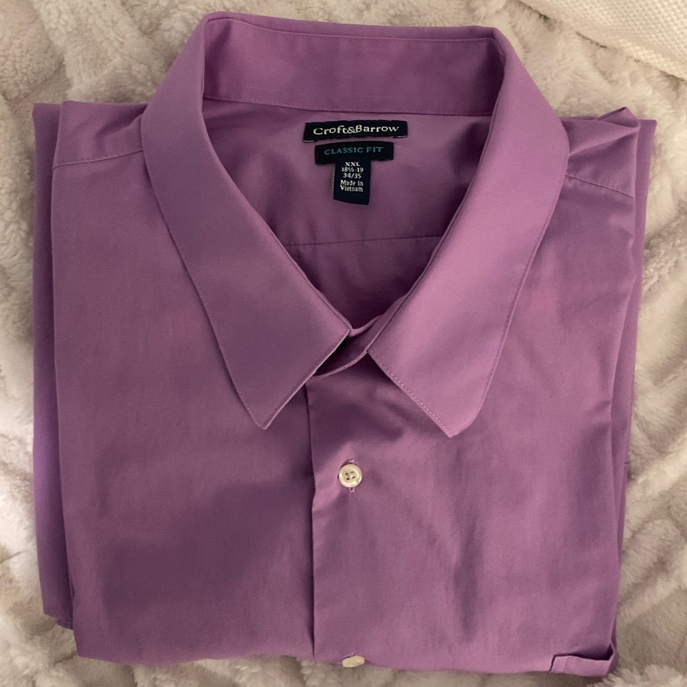 Men’s Croft & Barrow Classic Fit Dress Shirt, XXL, Neck 19